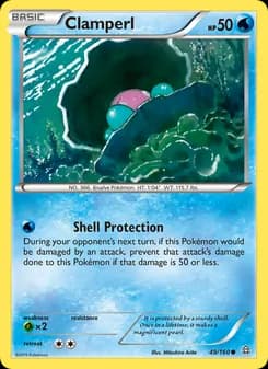 Clamperl card in English
