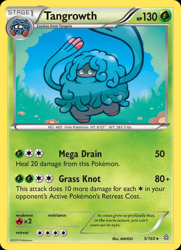Tangrowth card in English