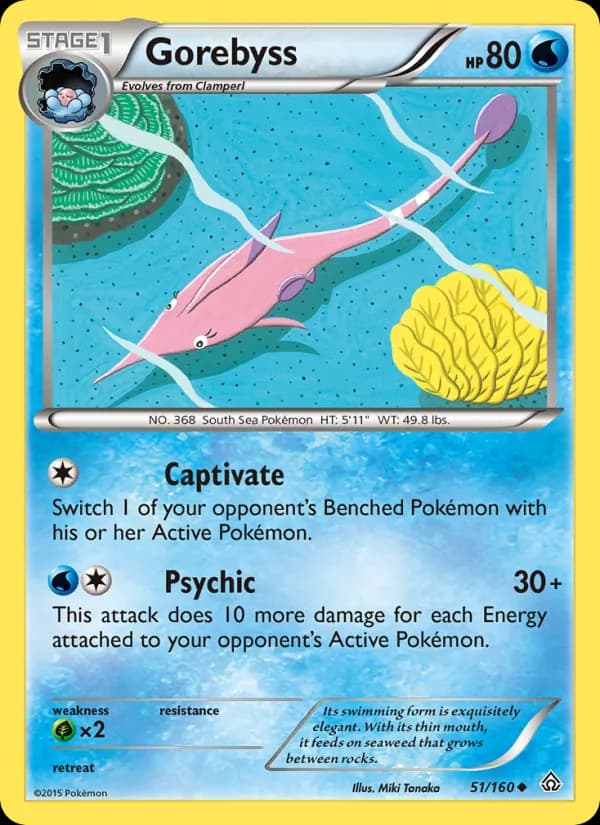 Gorebyss card in English