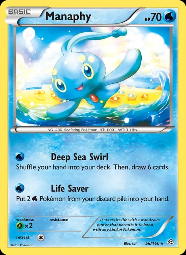 Manaphy card in English