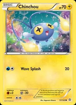Chinchou card in English