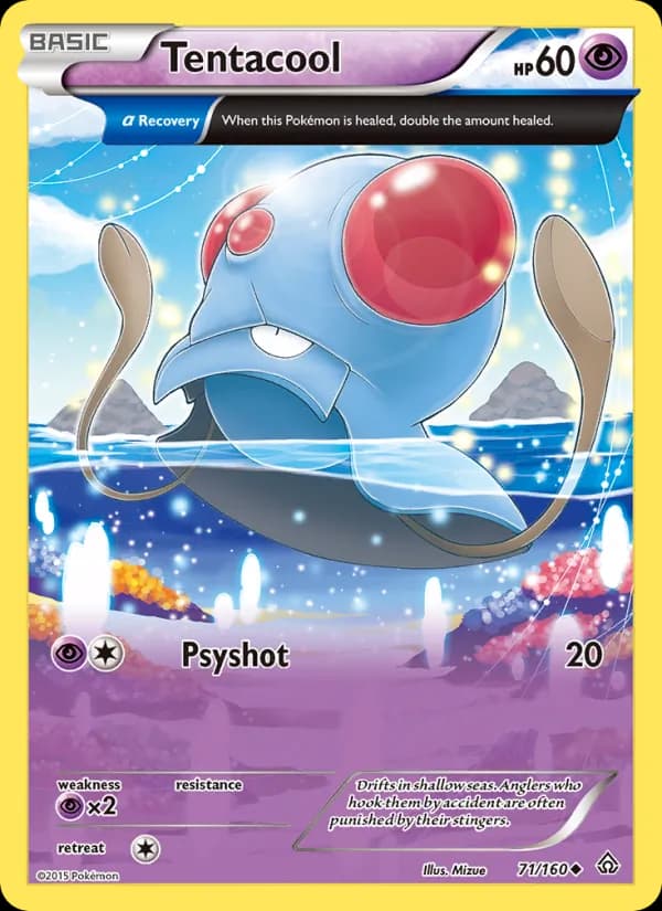 Tentacool card in English