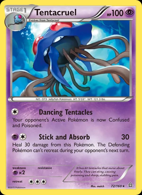 Tentacruel card in English