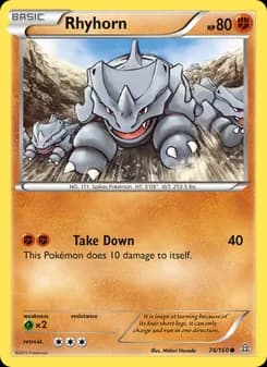 Rhyhorn card in English