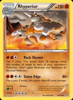 Rhyperior card in English