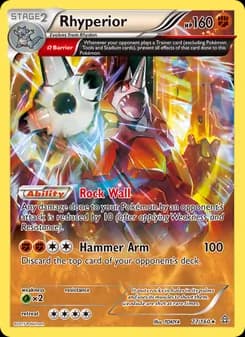 Rhyperior card in English