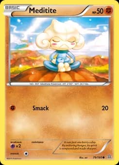Meditite card in English