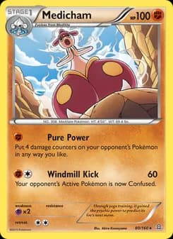 Medicham card in English