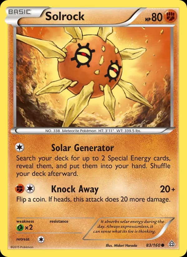 Solrock card in English