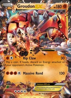 Groudon EX card in English