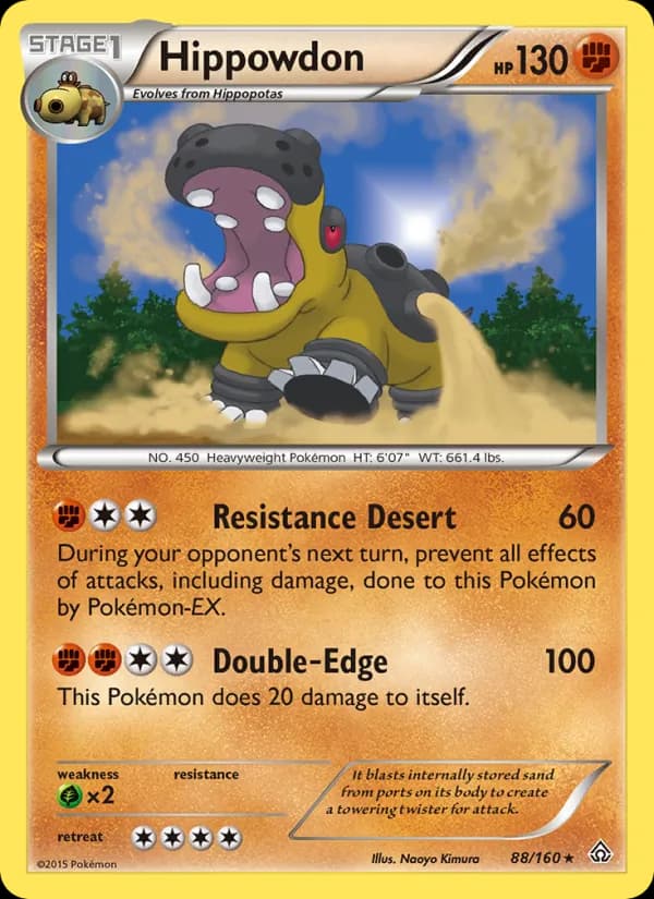 Hippowdon card in English