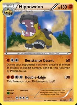 Hippowdon card in English