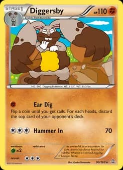 Diggersby card in English