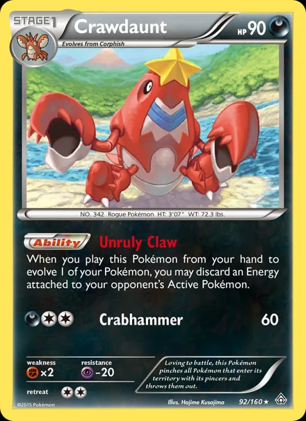 Crawdaunt card in English