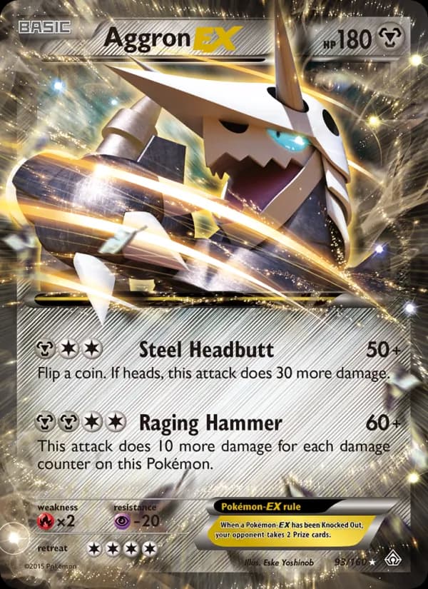Aggron EX card in English