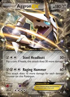 Aggron EX card in English