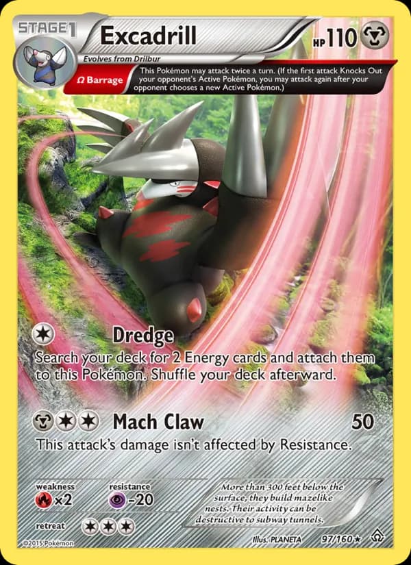 Excadrill card in English