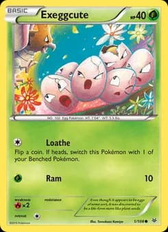 Exeggcute card in English