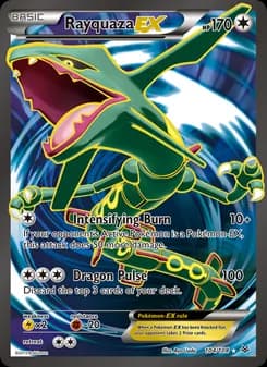 Rayquaza EX card in English