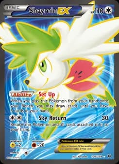 Shaymin EX card in English