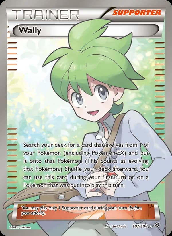 Wally card in English