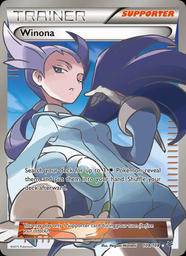 Winona card in English