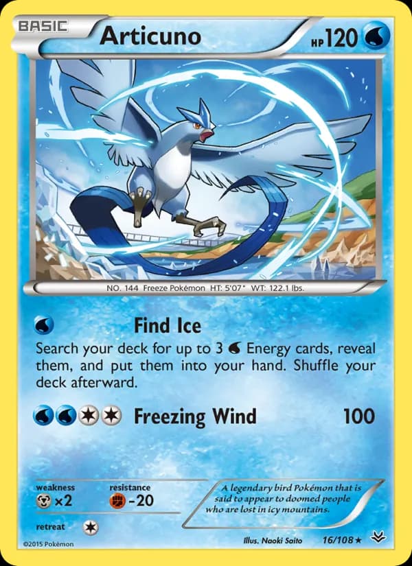 Articuno card in English
