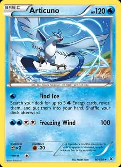 Articuno card in English