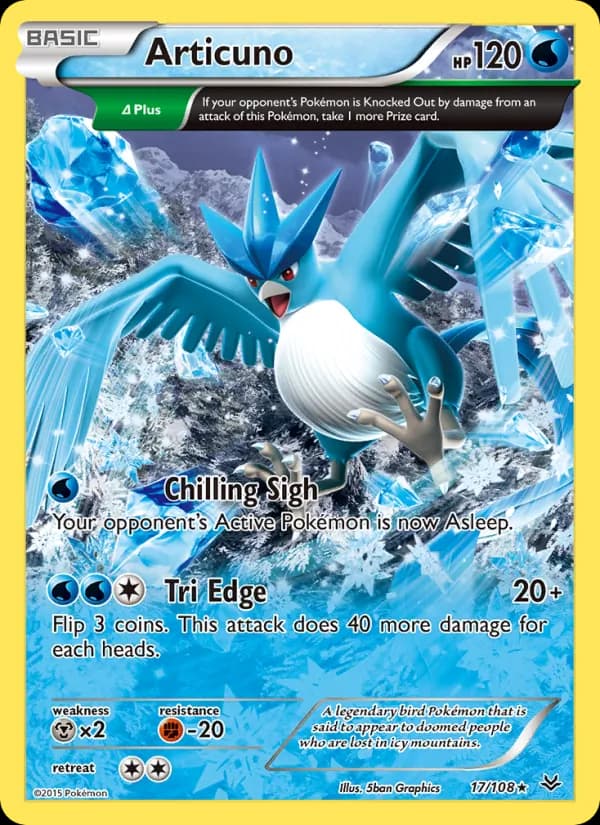 Articuno card in English
