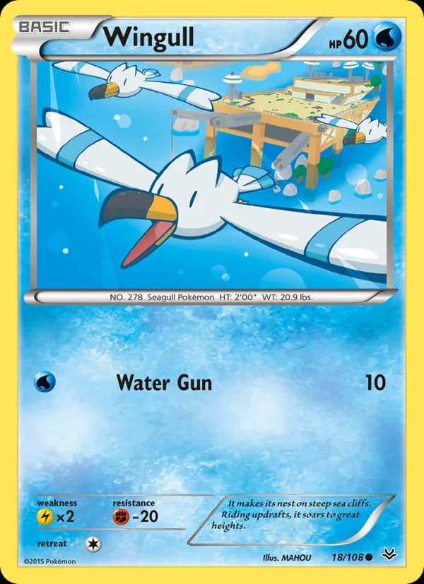 Wingull card in English