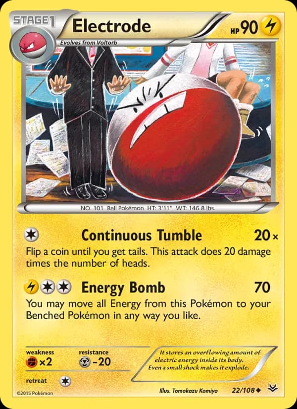 Electrode card in English