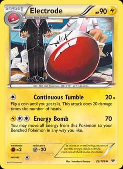 Electrode card in English