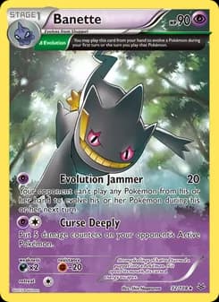 Banette card in English