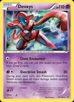 Deoxys card in English