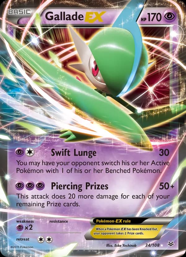 Gallade EX card in English