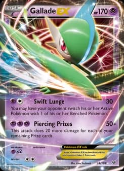 Gallade EX card in English