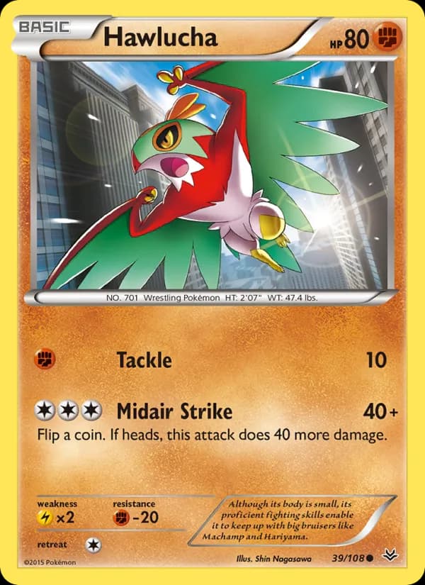 Hawlucha card in English