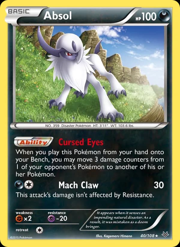 Absol card in English
