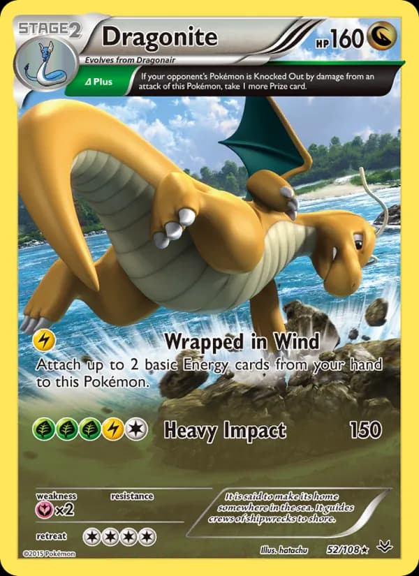 Dragonite card in English
