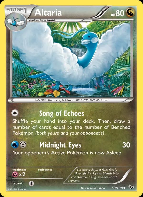 Altaria card in English