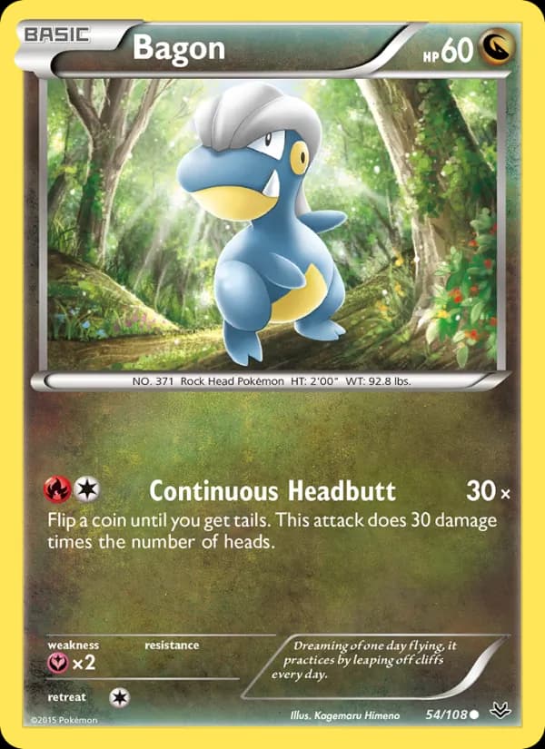 Bagon card in English