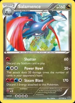 Salamence card in English