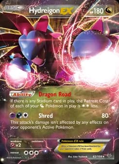Hydreigon EX card in English