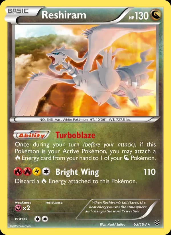 Reshiram card in English
