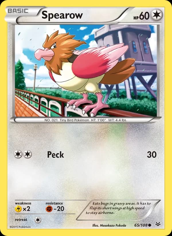 Spearow card in English