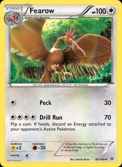 Fearow card in English