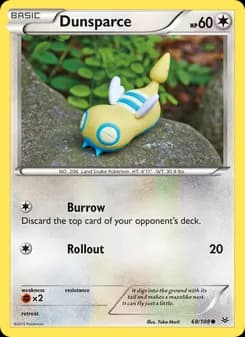 Dunsparce card in English