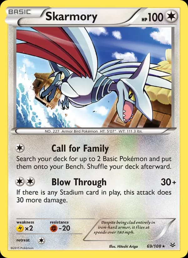 Skarmory card in English