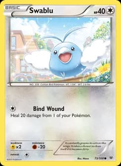Swablu card in English