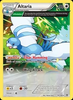 Altaria card in English